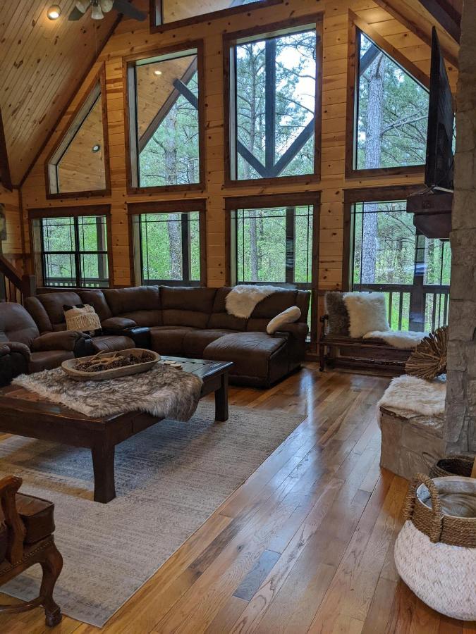 Stone Mountain Lodge 5000Sqft 6 Bed Game Room Pool Table Hot Tub Broken Bow Bagian luar foto
